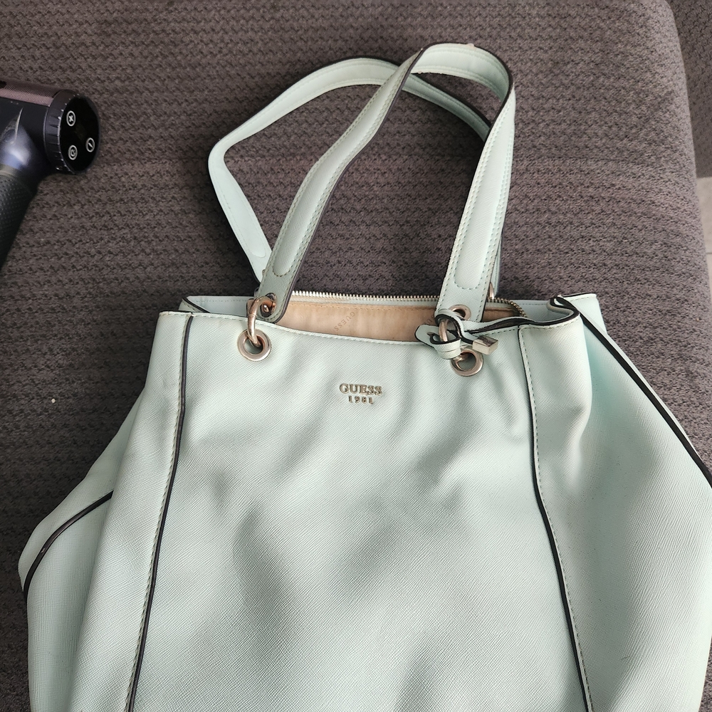 GUESS Mint Green Tote Bag
